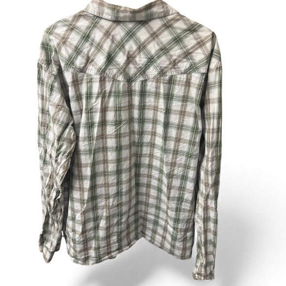 Patagonia Vintage-Style Green Plaid Button Up Shirt XL - Picture 5 of 8